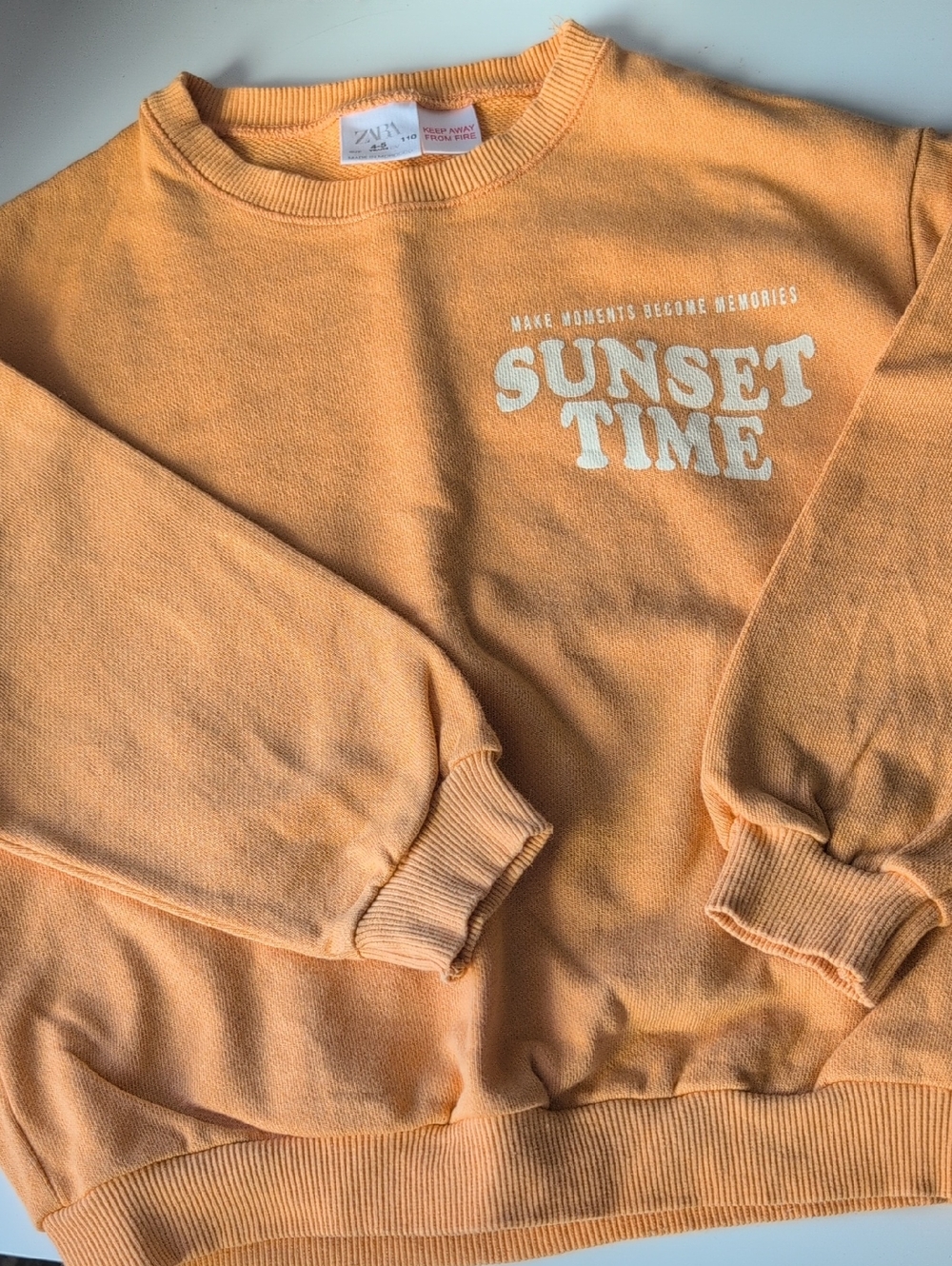 NWOT Zara Sunset Time Sweatshirt